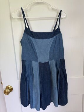 Denim Patchwork Dress